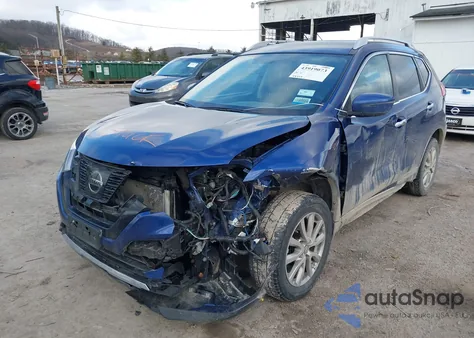 2017 Nissan Rogue Sv z USA, uszkodzony, nr VIN KNMAT2MVXHP602906